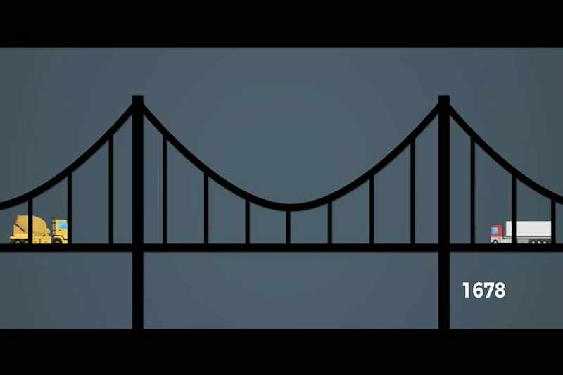 He was interested in how man-made structures such as bridges