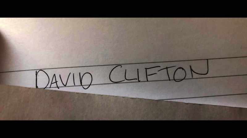 He introduced himself as David Clifton