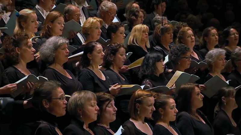 He lets singers to suddenly infiltrate the orchestra