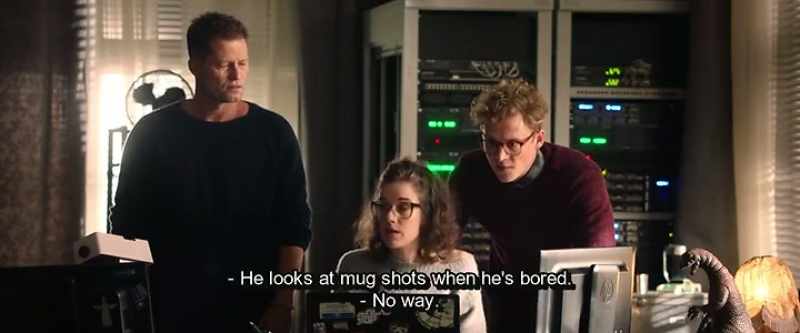He looks at mug shots when he's bored. - No way