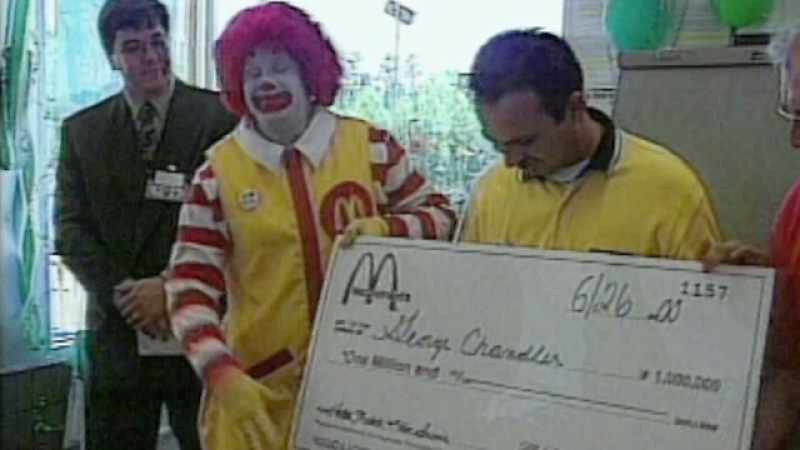 He was lying to McDonald's, willing to do that too