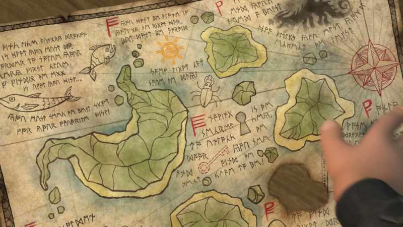 He made a map, so he could return