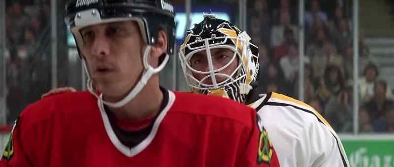 He makes a move in front of the net. - What's he doing?