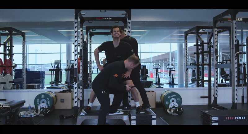 He was making big strides in his strength and his mobility