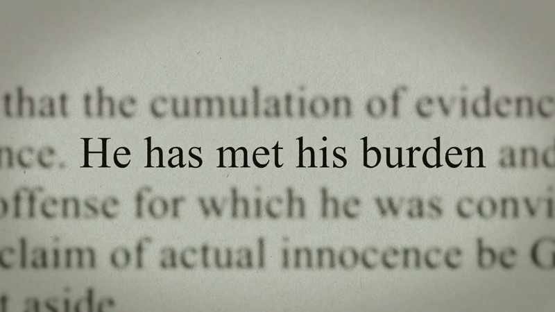 He has met the burden and established he is actually