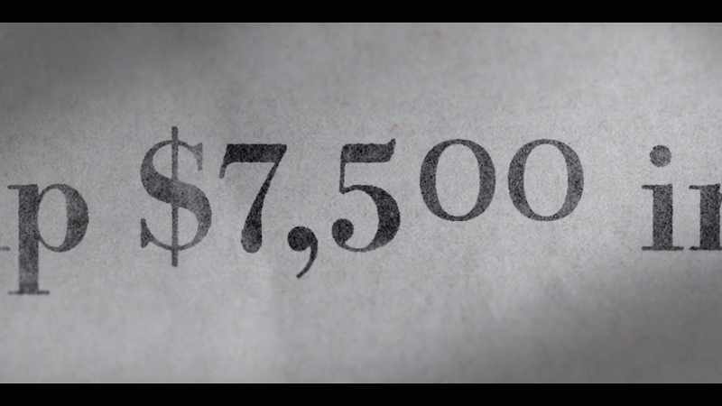 He never paid for $7,500