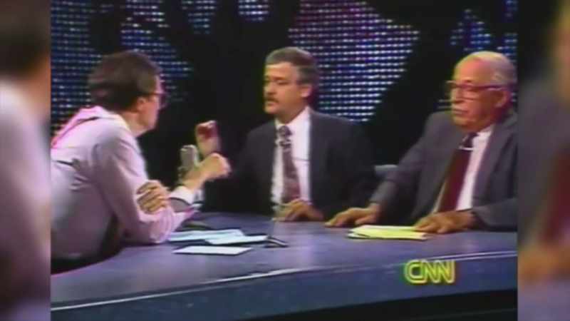 He was on CNN all the time, Larry King
