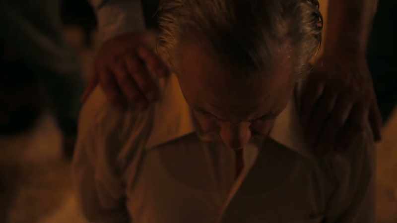 He was on his knees all night
