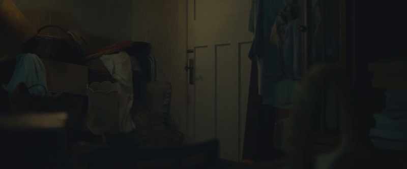 He had paint under his fingernails just from scratching the door