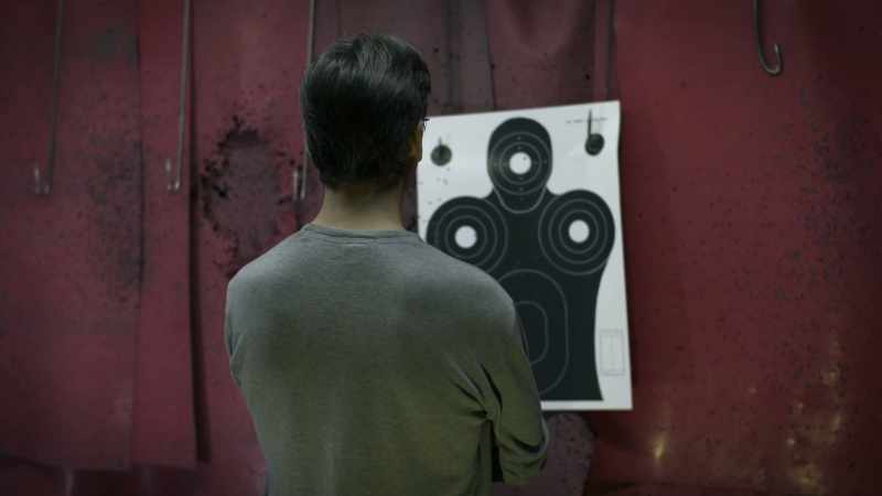 He posed a few questions to his shooting instructor