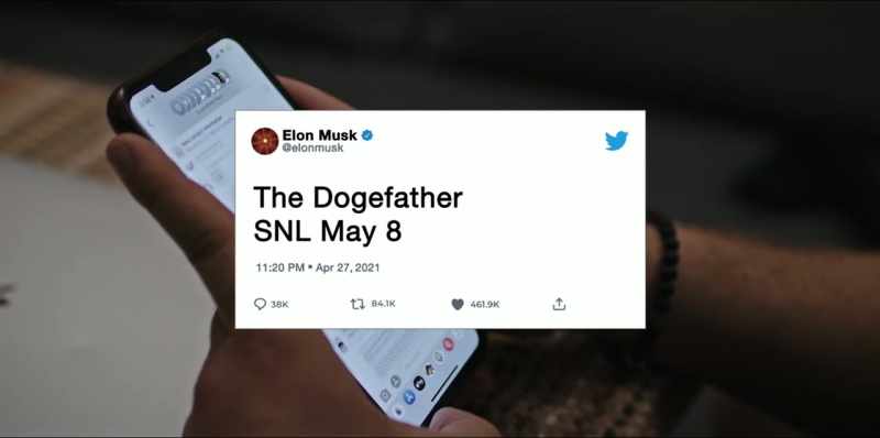 He is promoting his upcoming hosting gig on SNL