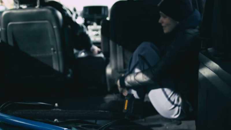 He pulled out of the driveway