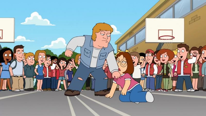 He punched her pretty!