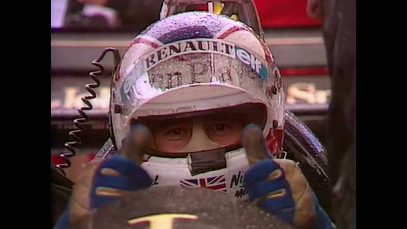 He qualified second on the grid behind Prost