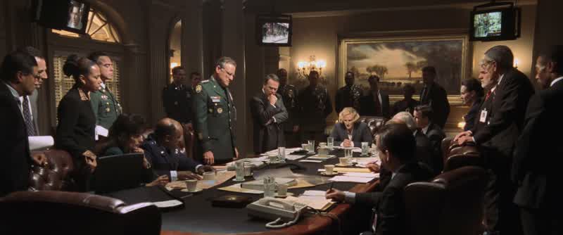 The president is safe But then you must know thatHe ran from here like a whipped dogI'm sure you can't wait for him to get back to making the decisionsso you can stop sweating through that silk blouse