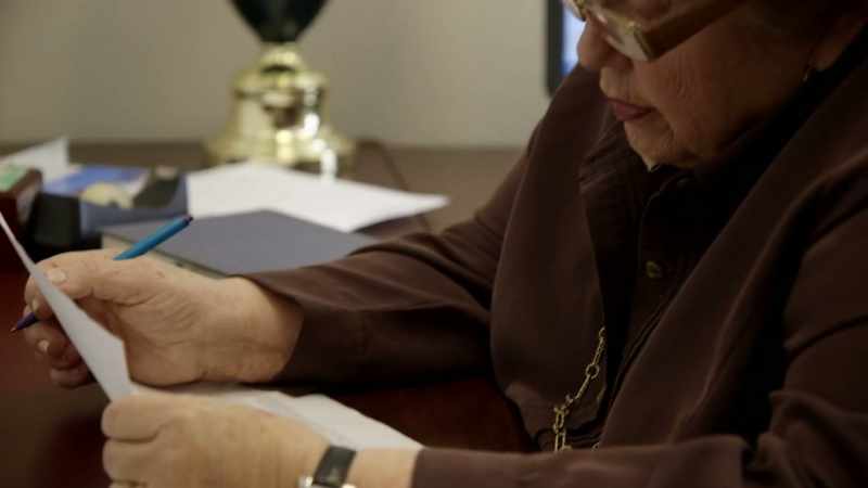 He was reading these papers that were accusing him of priest's abuse