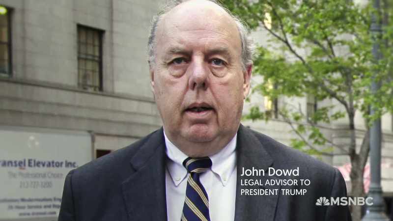 He represented President Trump in a matter prior to that