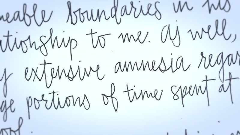 He rocked me back and forth. ...amnesia