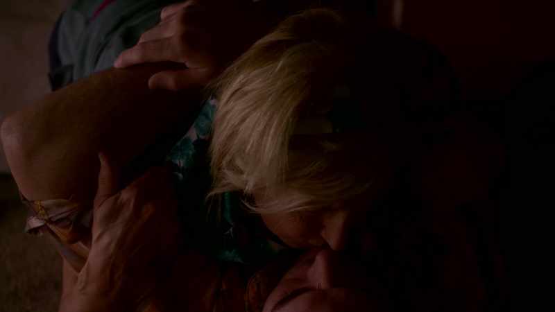 He rushed to her, lifting her up and wrapped