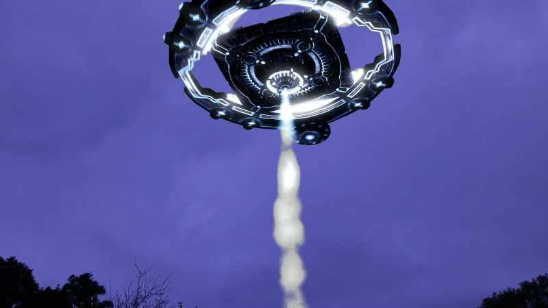 He said that he saw smallpropellors around the perimeter