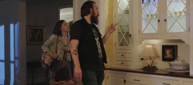 He said he left something for you in the china cabinet