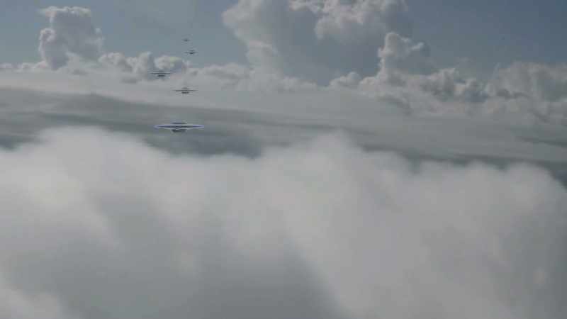 He said he thought he saw an aircraft