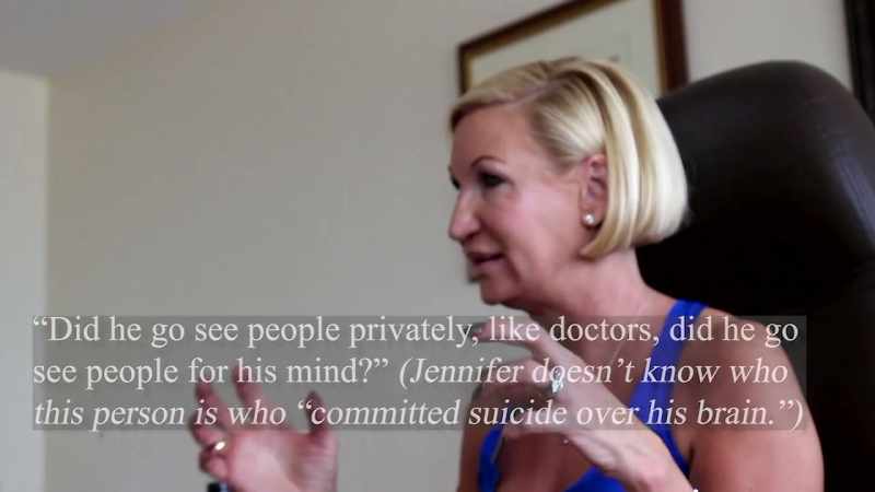 He said he went and saw people privately, like doctors
