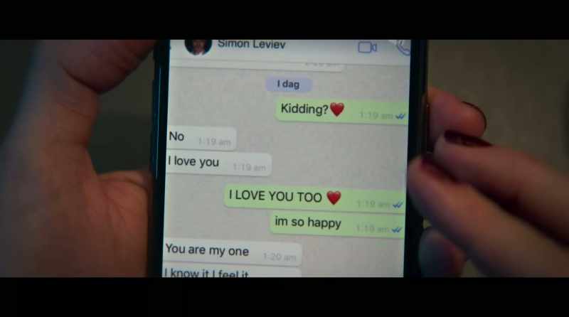 He was sending exactly the same words to her as he did to me