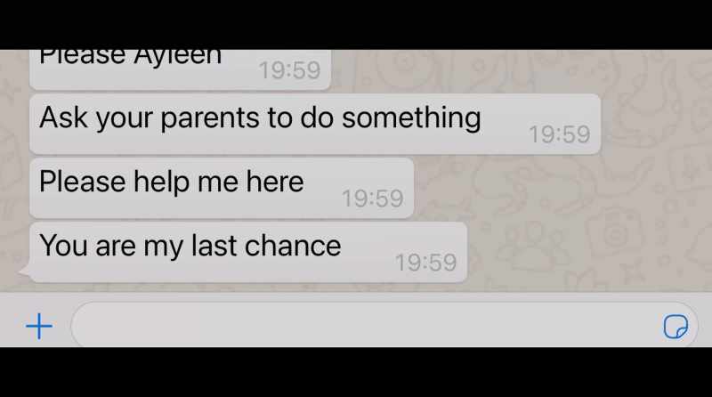 He even sent me pictures and texts