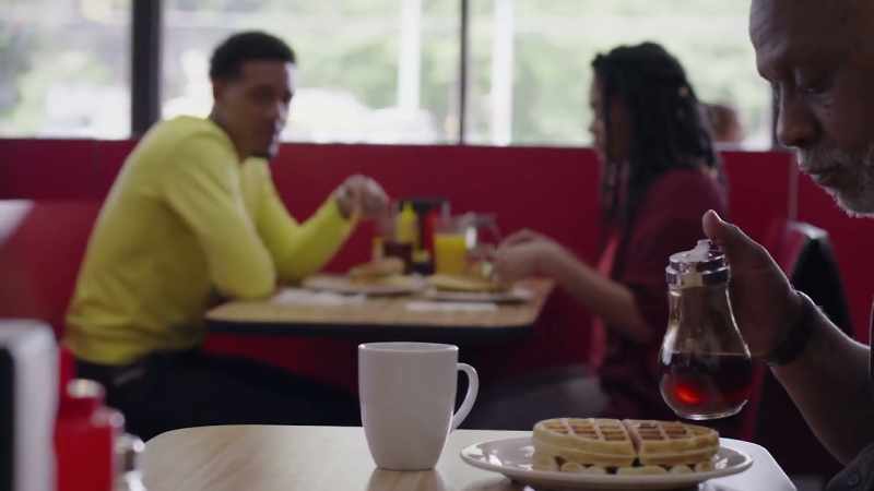 He spent the last 10 minutes pouring syrup