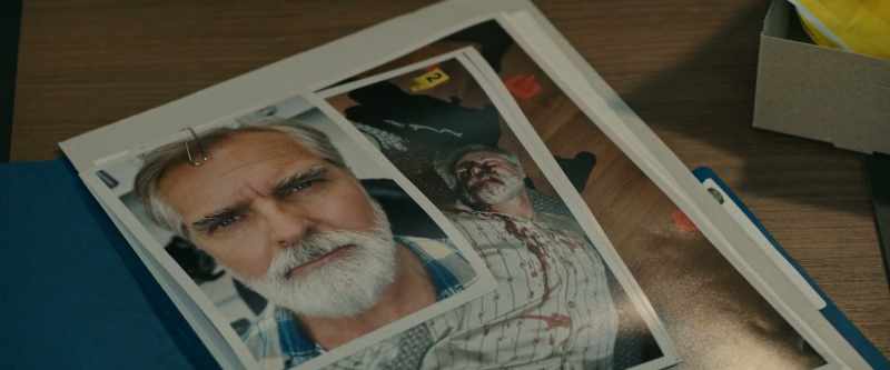 He was stabbed - to death. Through the nose