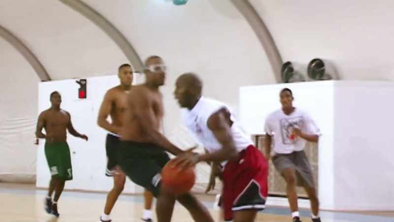 He still had to get weightlifting in