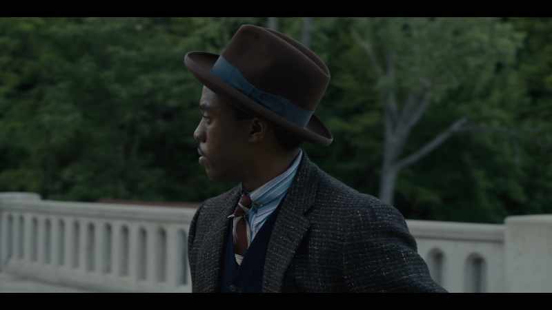 He stops approximately 60 feet onto the bridge, like so