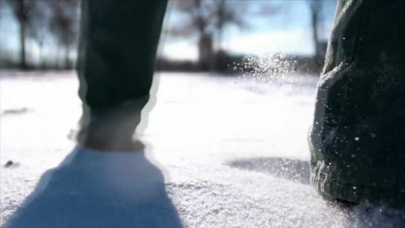 HE STUDIES THE PATTERN OF SNOWBALL MOVEMENT
