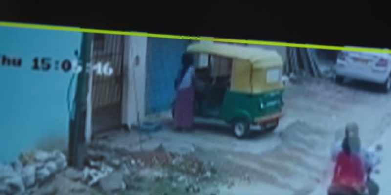 He takes Santhosh's bike away