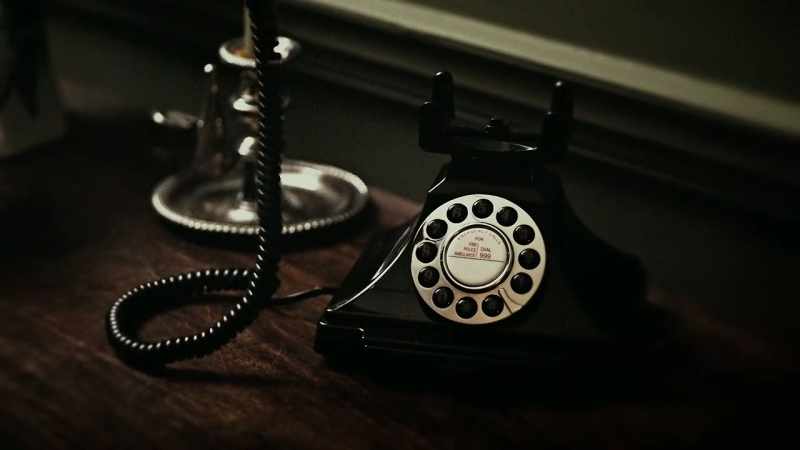 He telephoned his mother