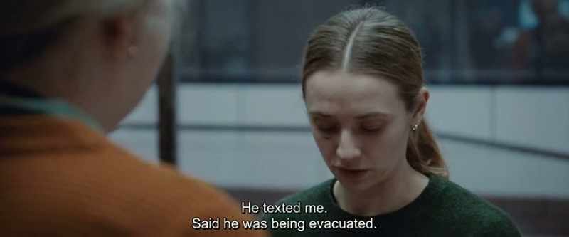 He texted me. Said he was being evacuated