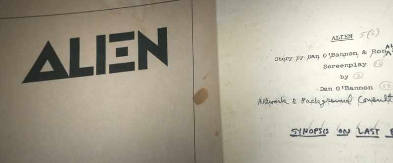 He had the script through the door called the 