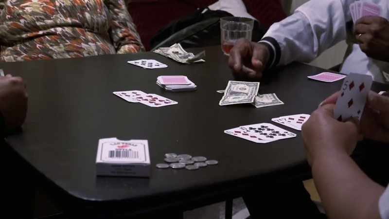He then went and played cards with friends