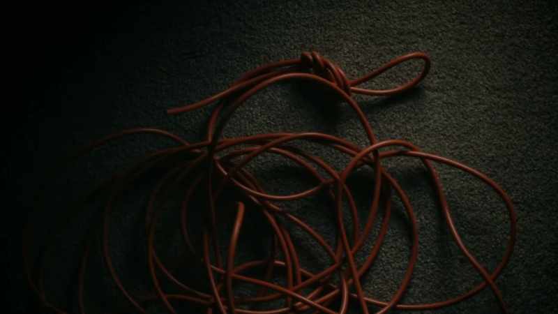 He took an extension cord