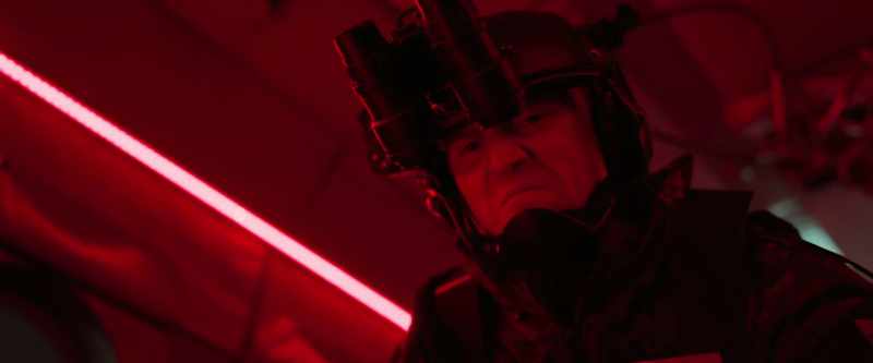 He took my rifle and blinded me with a light. I couldn't see anything