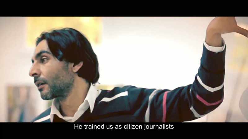 He trained us as citizen journalists