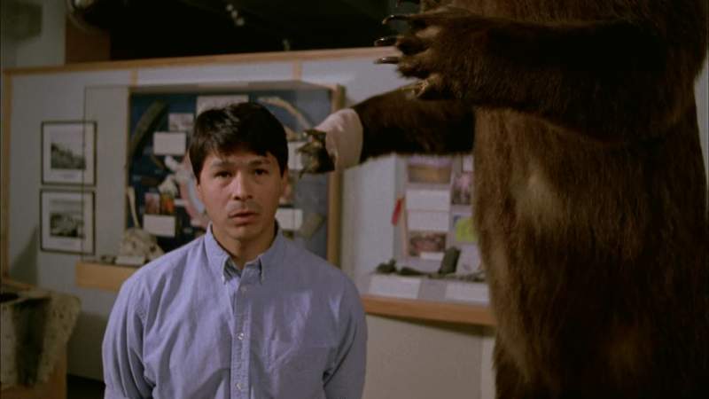 He tried to act like a bear and for us