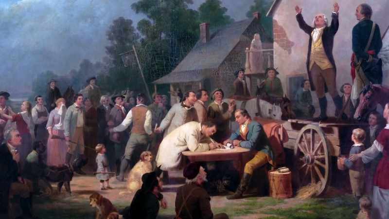 He was trying to cobble together a Continental Army