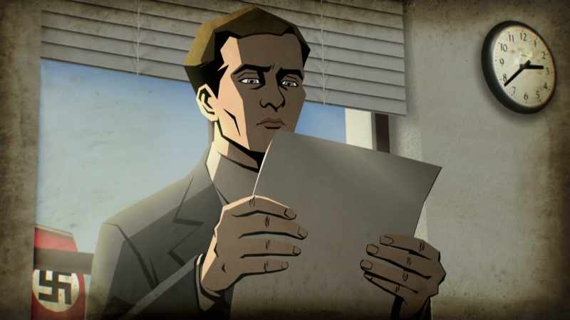 He was trying to give an atomic bomb to Adolf Hitler