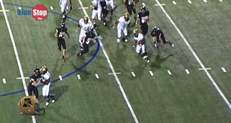 He waited for the blocking to set up that time