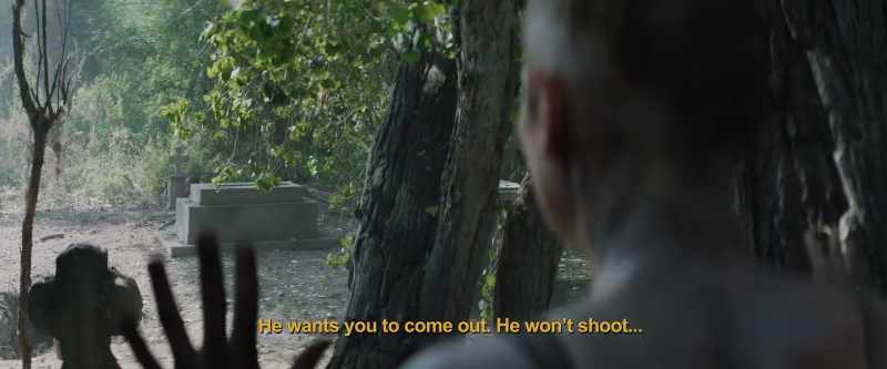 He wants you to come out. He won't shoot