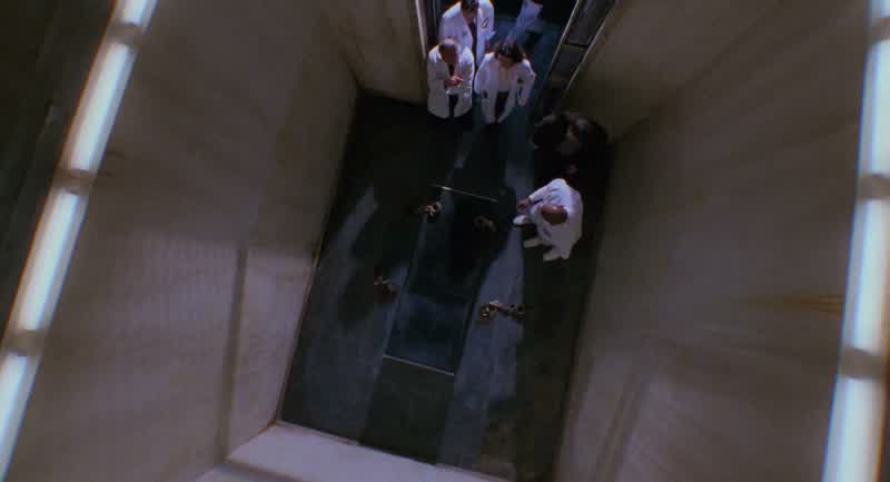 He was fully restrained and the door was locked?