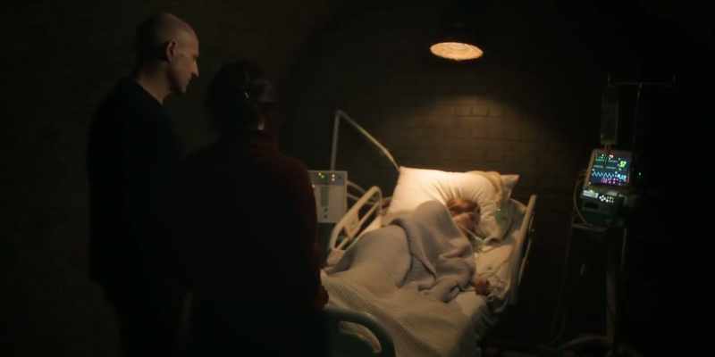 [heart monitor beeping]
