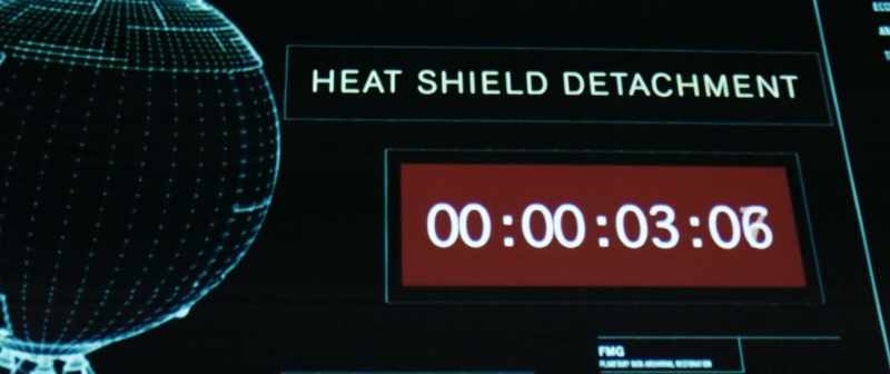 Heat shield detachment in three, two, one